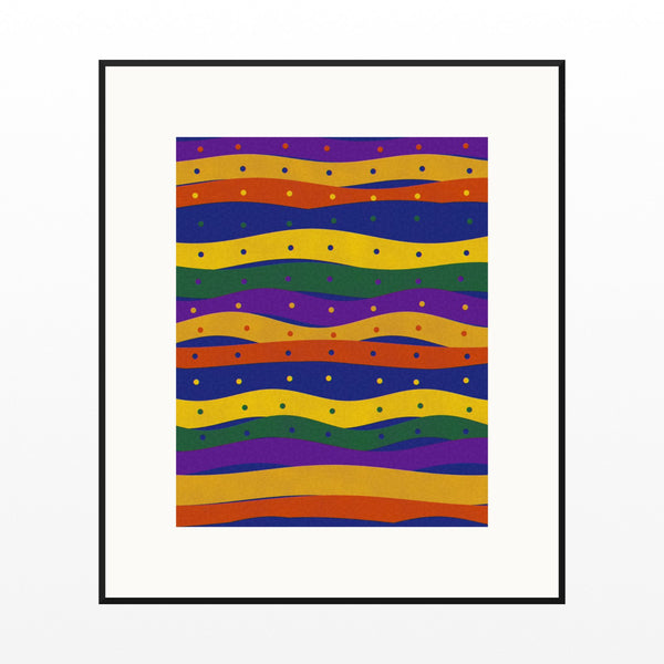 Ankara Brights Ankara Printable Wall Art – Limited Edition Giclée Art Print | Instant Digital Download — Black gallery mat