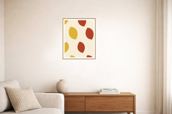 Ankara Gallery Ombré Gradient Art Print – Fine Art Giclée Digital Download | Signed 50-Edition — Living room lifestyle