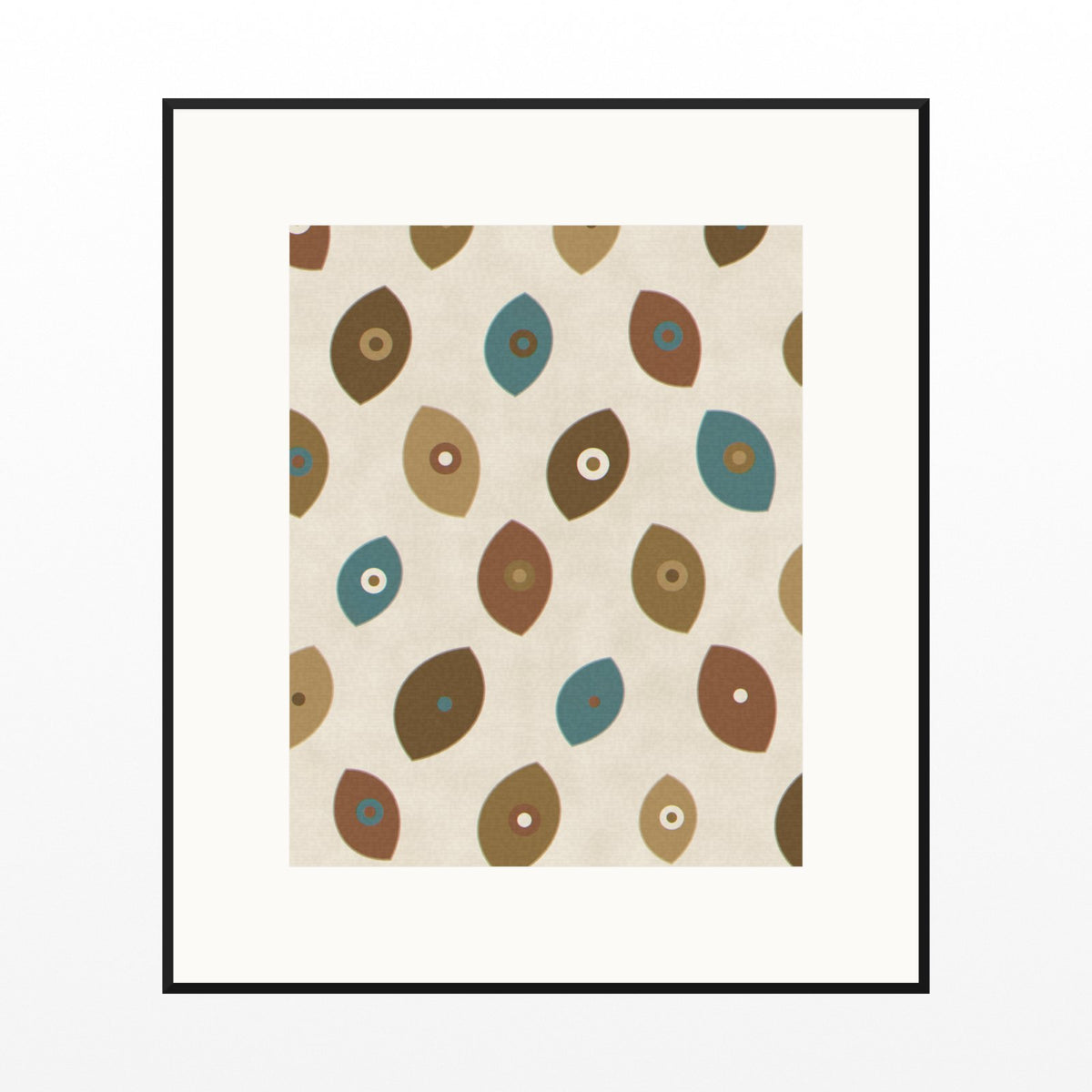 Aged Bronze Ankara Printable Wall Art – Limited Edition Giclée Art Print | Instant Digital Download — Black gallery mat
