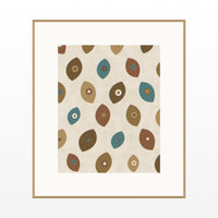 Aged Bronze Ankara Printable Wall Art – Limited Edition Giclée Art Print | Instant Digital Download — Natural gallery mat