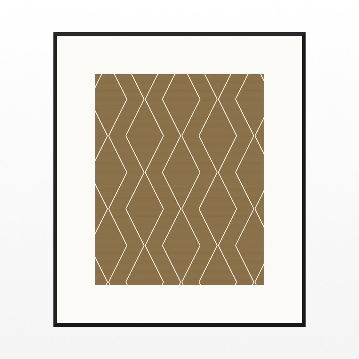 Aged Bronze Geometric Art Print – Fine Art Giclée Digital Download | Signed 50-Edition — Black gallery mat