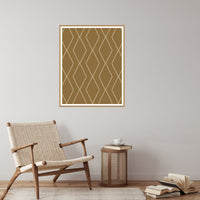 Aged Bronze Geometric Art Print – Fine Art Giclée Digital Download | Signed 50-Edition — Reading nook