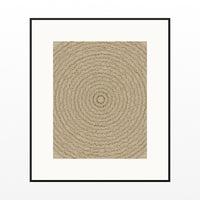 Aged Bronze Linear Wall Art Print – Signed Limited Edition Giclée | Modern Gallery Decor — Black gallery mat