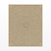 Aged Bronze Linear Wall Art Print – Signed Limited Edition Giclée | Modern Gallery Decor — Floating natural frame