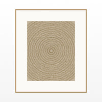 Aged Bronze Linear Wall Art Print – Signed Limited Edition Giclée | Modern Gallery Decor — Natural gallery mat