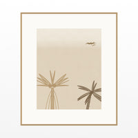 Aged Bronze Seabird Printable Wall Art – Limited Edition Giclée Art Print | Instant Digital Download — Natural gallery mat