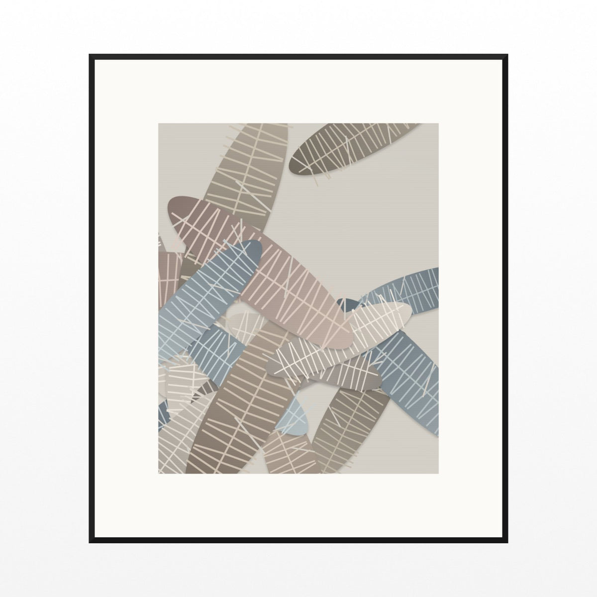 Aged Bronze Tropical Wall Art Print – Signed Limited Edition Giclée | Modern Gallery Decor — Black gallery mat