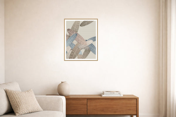 Aged Bronze Tropical Wall Art Print – Signed Limited Edition Giclée | Modern Gallery Decor — Living room lifestyle