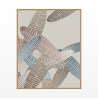Aged Bronze Tropical Wall Art Print – Signed Limited Edition Giclée | Modern Gallery Decor — Floating natural frame