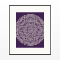 Amethyst & Bronze Geometric Wall Art Print – Signed Limited Edition Giclée | Modern Gallery Decor — Black gallery mat