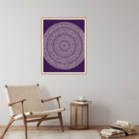 Amethyst & Bronze Geometric Wall Art Print – Signed Limited Edition Giclée | Modern Gallery Decor — Reading nook