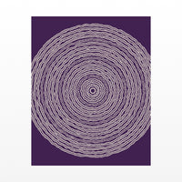 Amethyst & Bronze Geometric Wall Art Print – Signed Limited Edition Giclée | Modern Gallery Decor — Unframed flat preview
