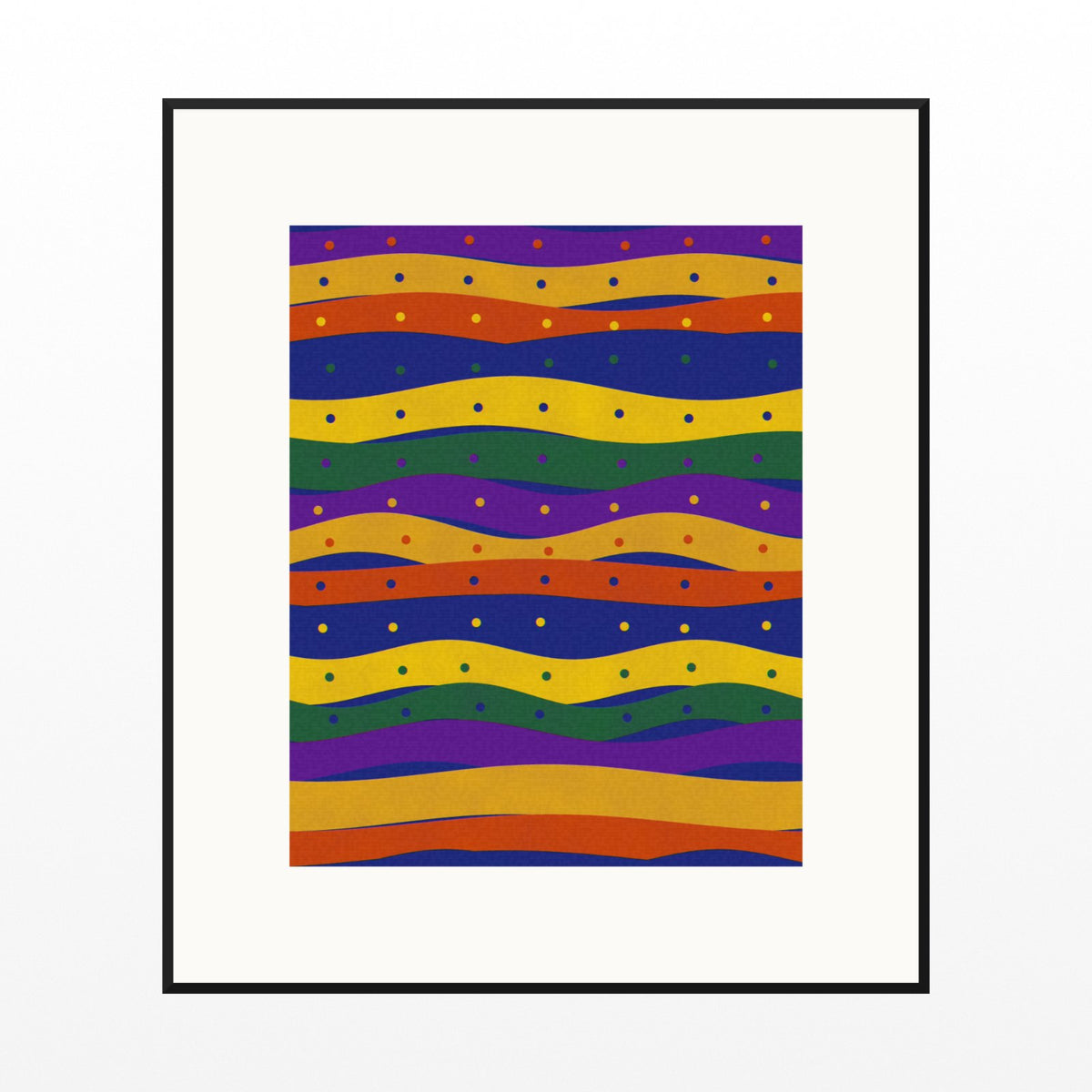 Ankara Brights Ankara Printable Wall Art – Limited Edition Giclée Art Print | Instant Digital Download — Black gallery mat