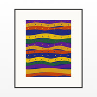 Ankara Brights Ankara Printable Wall Art – Limited Edition Giclée Art Print | Instant Digital Download — Black gallery mat