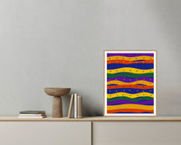 Ankara Brights Ankara Printable Wall Art – Limited Edition Giclée Art Print | Instant Digital Download — Grey wall with bowl