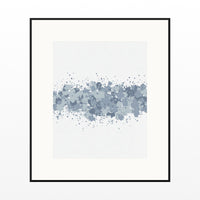 Batik Brown Paint Splatter Wall Art Print – Signed Limited Edition Giclée | Modern Gallery Decor — Black gallery mat
