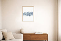 Batik Brown Paint Splatter Wall Art Print – Signed Limited Edition Giclée | Modern Gallery Decor — Living room lifestyle