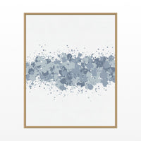 Batik Brown Paint Splatter Wall Art Print – Signed Limited Edition Giclée | Modern Gallery Decor — Floating natural frame