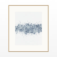 Batik Brown Paint Splatter Wall Art Print – Signed Limited Edition Giclée | Modern Gallery Decor — Natural gallery mat