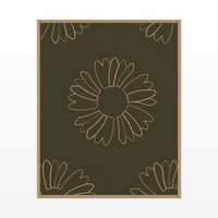 Black & Gold Ankara Printable Wall Art – Limited Edition Giclée Art Print | Instant Digital Download — Floating natural frame