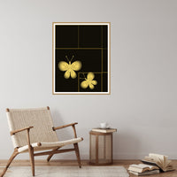Black & Gold Butterfly Printable Wall Art – Limited Edition Giclée Art Print | Instant Digital Download — Reading nook