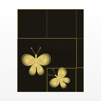 Black & Gold Butterfly Printable Wall Art – Limited Edition Giclée Art Print | Instant Digital Download — Unframed flat preview