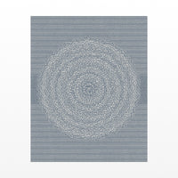 Blue-Gray Mist Linear Wall Art Print – Signed Limited Edition Giclée | Modern Gallery Decor — Unframed flat preview