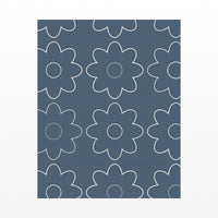 Blue-Gray Mist Retro 70s Wall Art Print  — Unframed flat preview