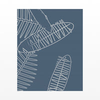 Blue-Gray Mist Tropical Wall Art Print – Signed Limited Edition Giclée | Modern Gallery Decor — Unframed flat preview