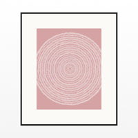 Blush Whisper Geometric Wall Art Print – Signed Limited Edition Giclée | Modern Gallery Decor — Black gallery mat