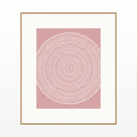Blush Whisper Geometric Wall Art Print – Signed Limited Edition Giclée | Modern Gallery Decor — Natural gallery mat