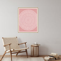 Blush Whisper Geometric Wall Art Print – Signed Limited Edition Giclée | Modern Gallery Decor — Reading nook