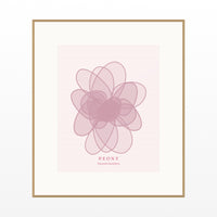 Blush Whisper Peony Art Print – Fine Art Giclée Digital Download | Signed 50-Edition — Natural gallery mat