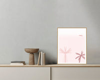 Blush Whisper Seabird Printable Wall Art – Limited Edition Giclée Art Print | Instant Digital Download — Grey wall with bowl