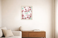 Blush Whisper Songbird Wall Art Print – Signed Limited Edition Giclée | Modern Gallery Decor — Living room lifestyle