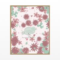 Blush Whisper Songbird Wall Art Print – Signed Limited Edition Giclée | Modern Gallery Decor — Floating natural frame