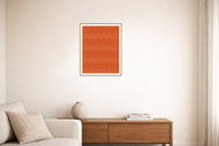 Bold Modern Retro 70s Wall Art Print  — Living room lifestyle