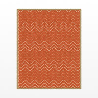 Bold Modern Retro 70s Wall Art Print  — Floating natural frame