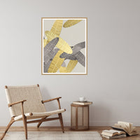 Cadmium & Charcoal Tropical Wall Art Print – Signed Limited Edition Giclée | Modern Gallery Decor — Reading nook