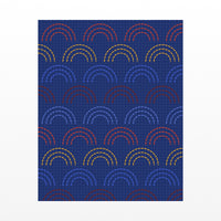 Cadmium & Ultramarine Ombré Gradient – Signed 50-Edition Giclée Print for Gallery Walls — Unframed flat preview