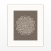 Classic Sepia Ombré Gradient – Premium Ombré Gradient Wall Art Print — Natural gallery mat