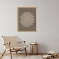 Classic Sepia Ombré Gradient – Premium Ombré Gradient Wall Art Print — Reading nook