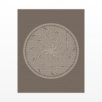 Classic Sepia Ombré Gradient – Premium Ombré Gradient Wall Art Print — Unframed flat preview