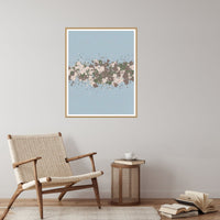 Cool Ocean Paint Splatter Wall Art Print – Signed Limited Edition Giclée | Modern Gallery Decor — Reading nook