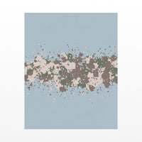 Cool Ocean Paint Splatter Wall Art Print – Signed Limited Edition Giclée | Modern Gallery Decor — Unframed flat preview