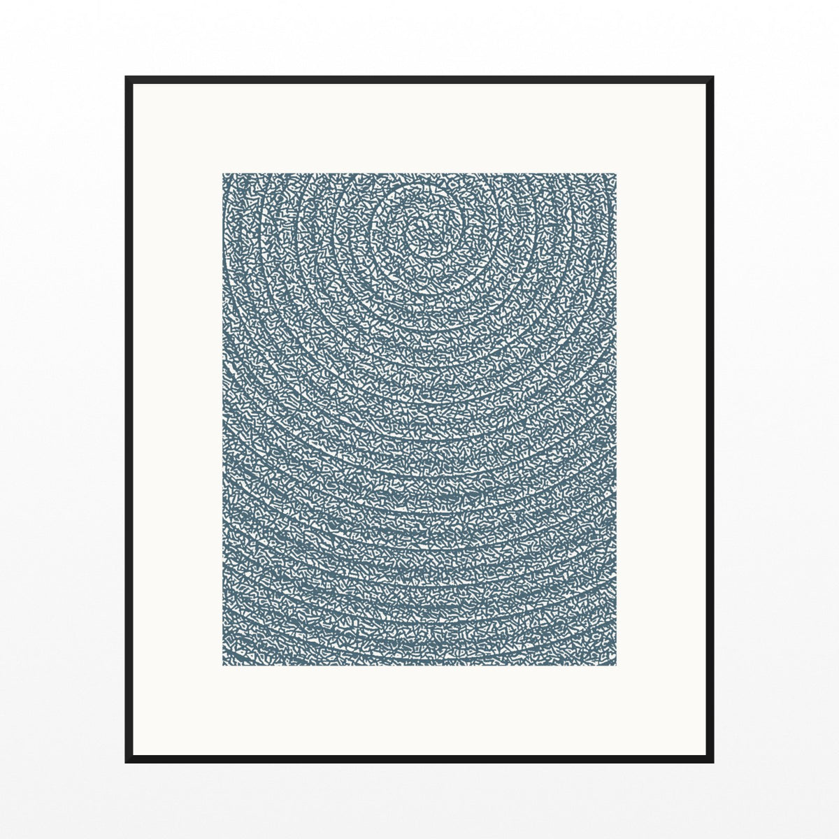 Cool Ocean Tie-dye – Limited Edition Tie-dye Art Print — Black gallery mat