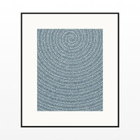 Cool Ocean Tie-dye – Limited Edition Tie-dye Art Print — Black gallery mat