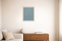 Cool Ocean Tie-dye – Limited Edition Tie-dye Art Print — Living room lifestyle