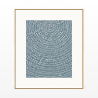 Cool Ocean Tie-dye – Limited Edition Tie-dye Art Print — Natural gallery mat