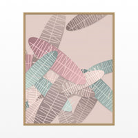 Coral Sand Tropical Wall Art Print – Signed Limited Edition Giclée | Modern Gallery Decor — Floating natural frame